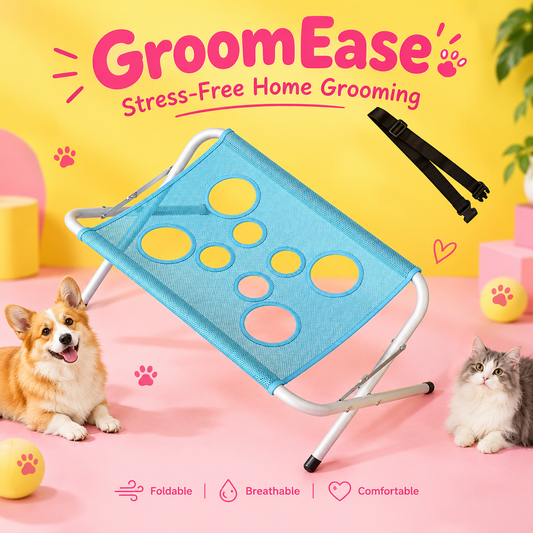 GroomEase  Foldable Pet Grooming & Nail Trimming Hammock