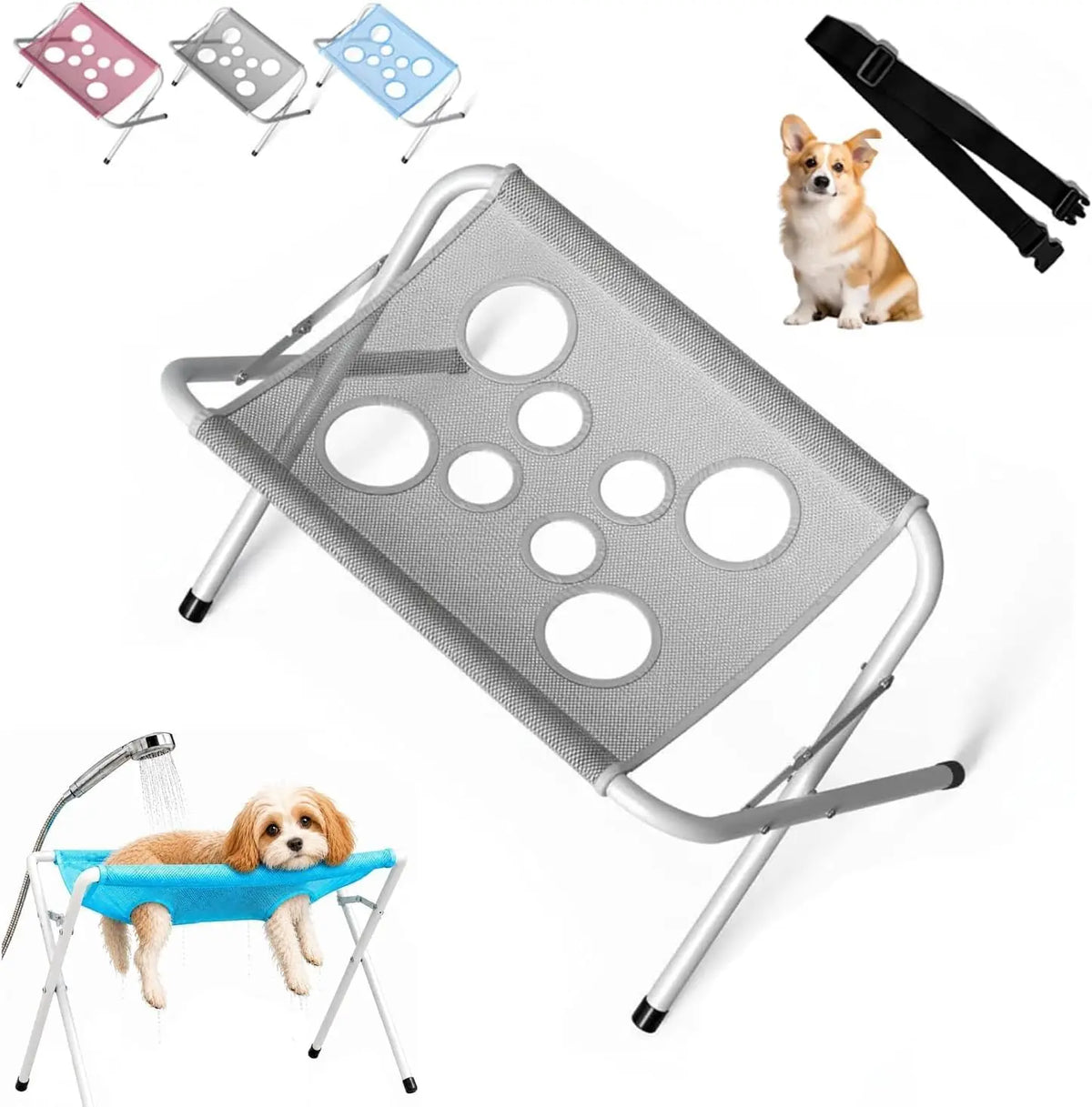 GroomEase  Foldable Pet Grooming & Nail Trimming Hammock