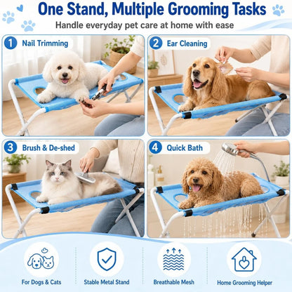 GroomEase  Foldable Pet Grooming & Nail Trimming Hammock