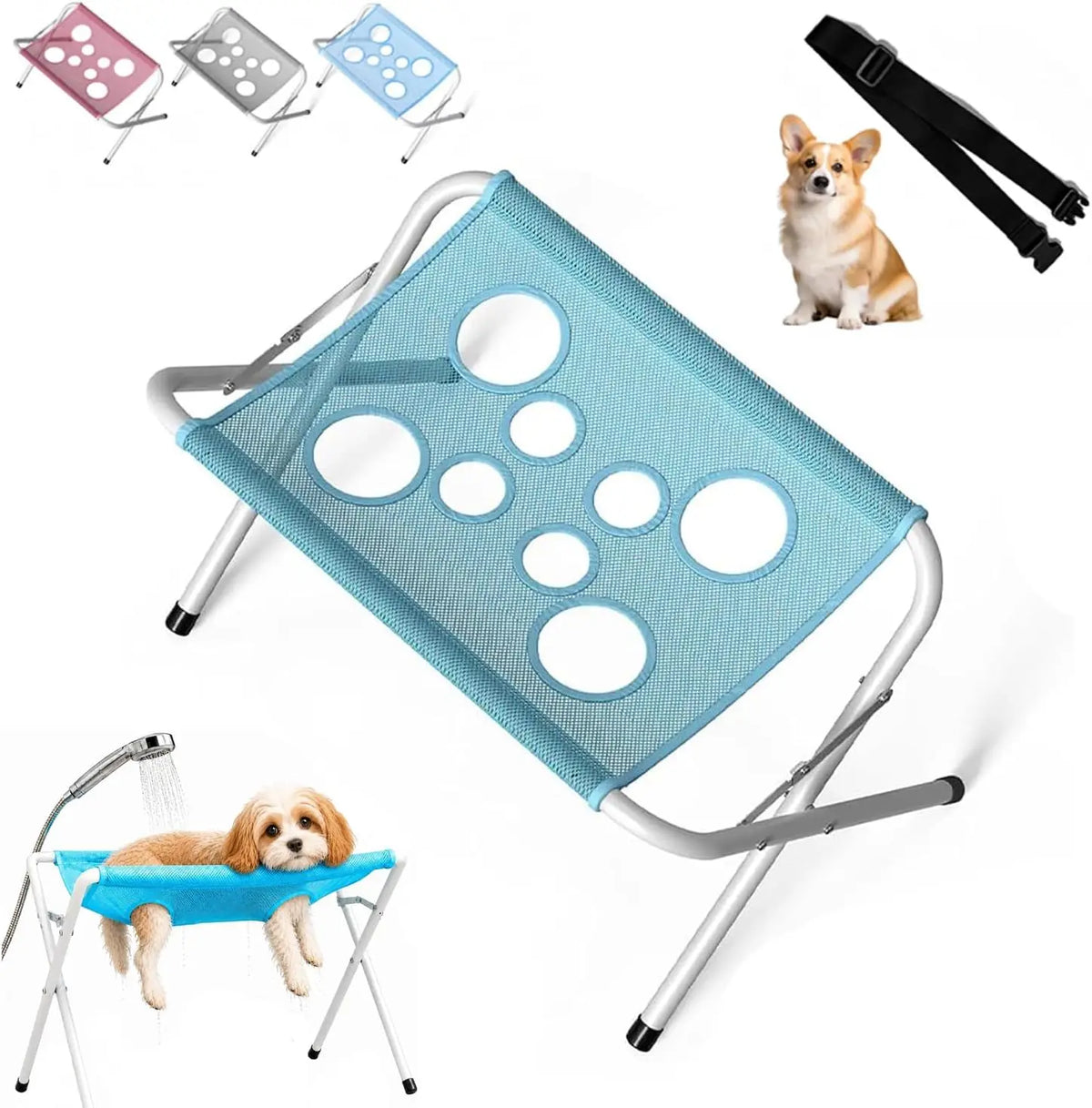 GroomEase  Foldable Pet Grooming & Nail Trimming Hammock