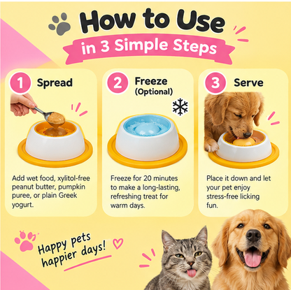 HappyLick  Pet Feeding Bowl
